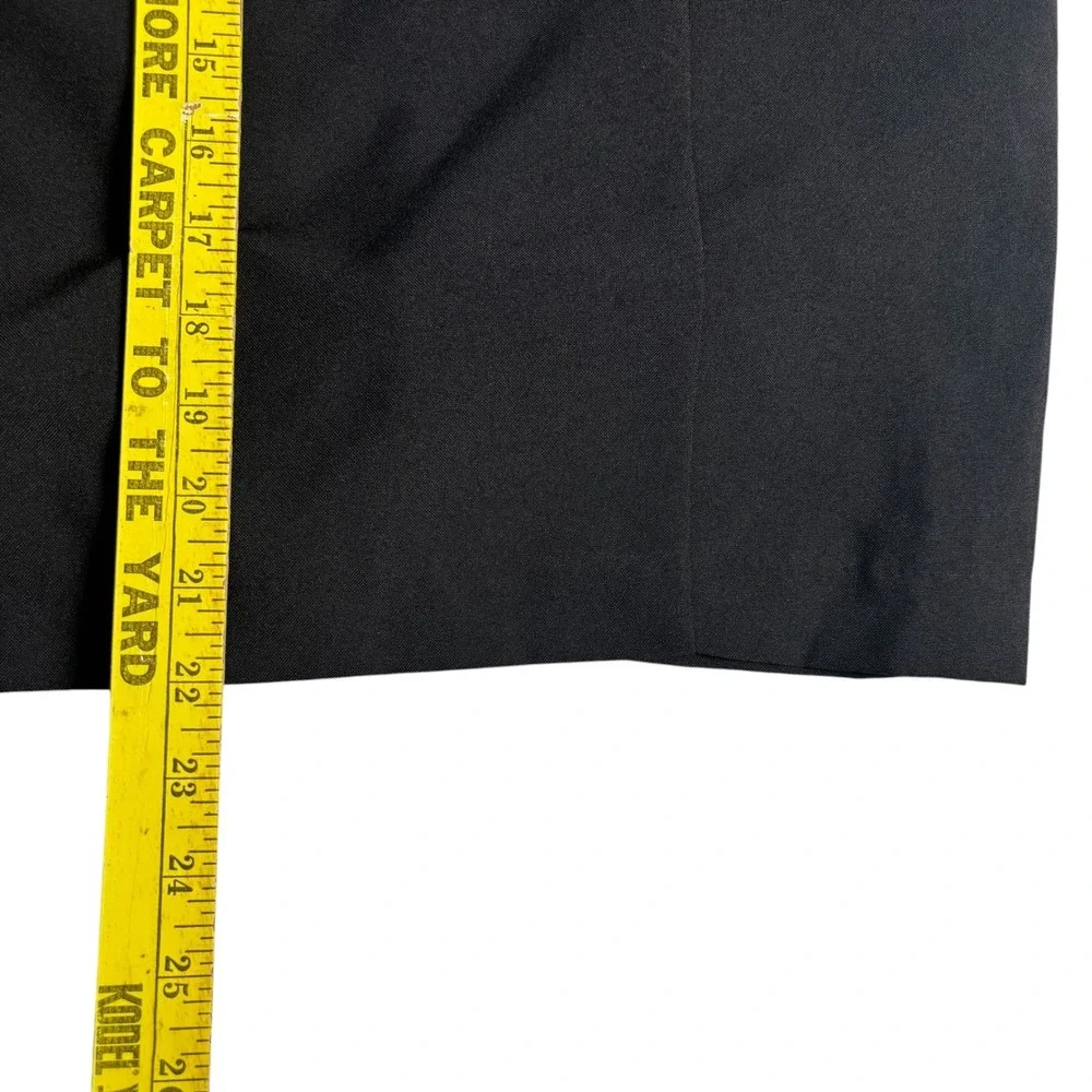 Womens Black Elastic Waist Pencil Skirt Plus Size 16W Business Workwear